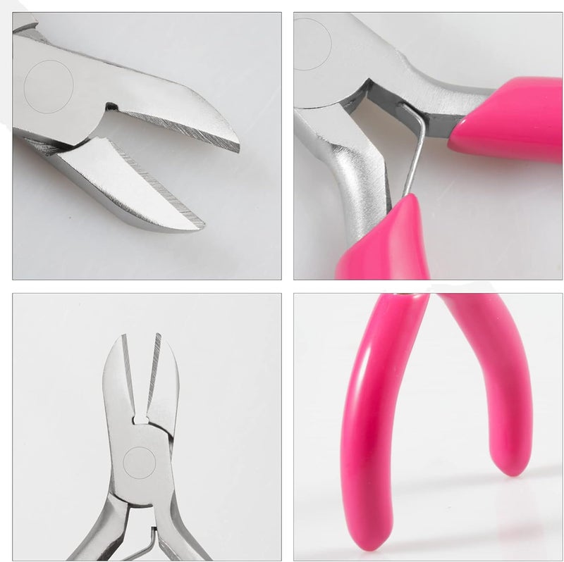 LEONTOOL Mini Diagonal Cutters 3 Inches Side Cutting Pliers Diagonal Cutting Plier Wire Cutters for Jewelry Making Beading Repair Supplies Mini Pliers for Jewelry Making Supplies - Image 4